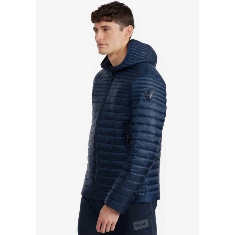 Pajar Canada Navy Osprey Channel Lightweight Packable Puffer Jacket NWT $229 Med